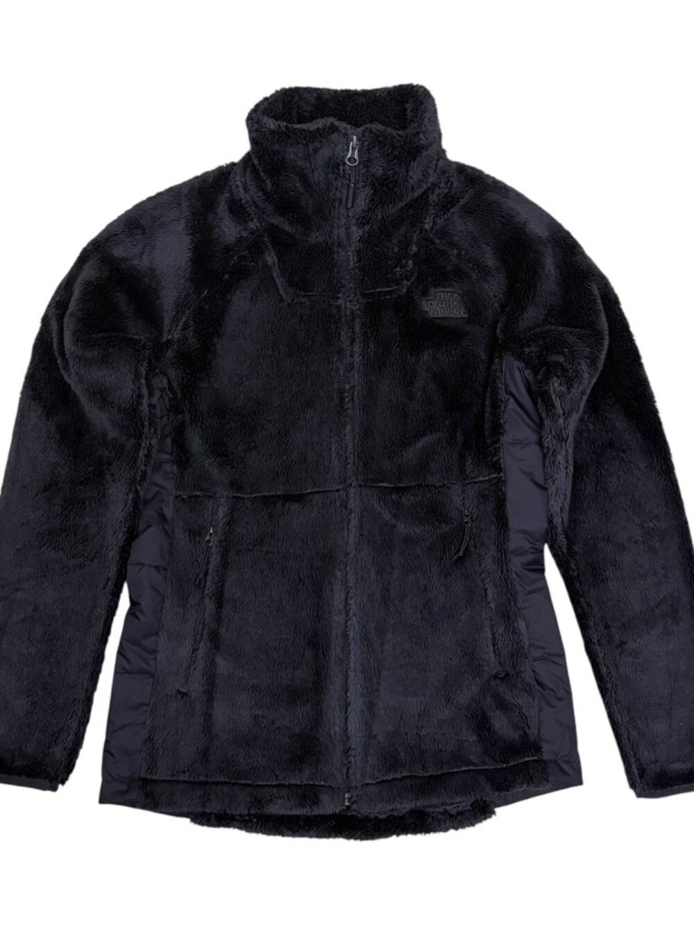 THE NORTH FACE Faux Fur Jacket Fleece Winter Fall Purple Ski Coat Womens Small